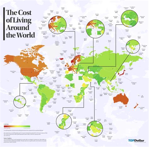 Comparing the Cost of Living Around the World .